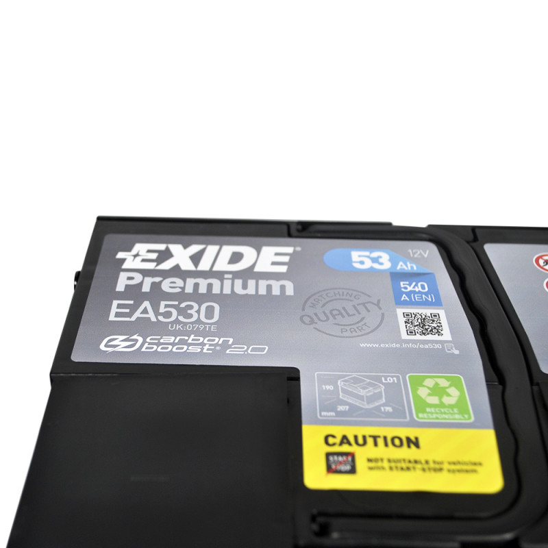 EXIDE Premium (EA530) 53Аh 540Ah R+