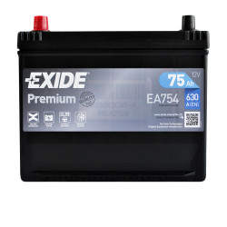 EXIDE Premium Asia (EA754) 75Аh 630Ah R+ (D26)