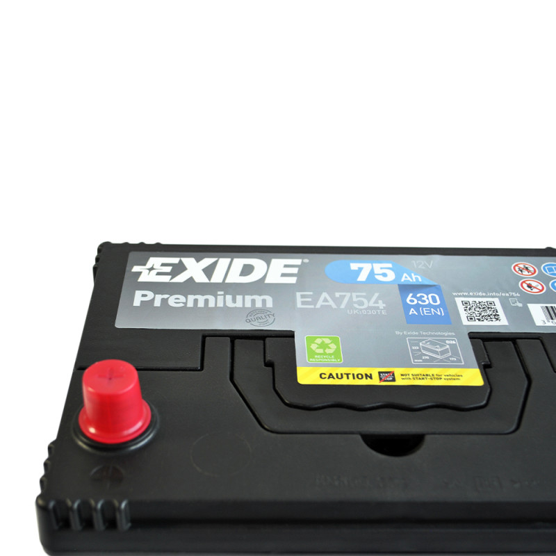 EXIDE Premium Asia (EA754) 75Аh 630Ah R+ (D26)