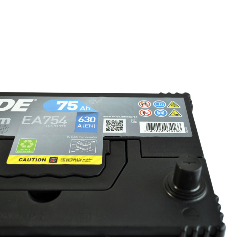 EXIDE Premium Asia (EA754) 75Аh 630Ah R+ (D26)
