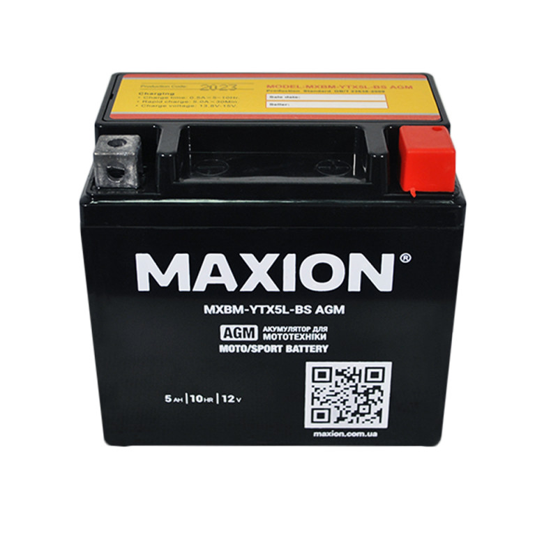 MOTO AGM YTX 5L-BS MAXION (12V, 5A) 10шт/ящ