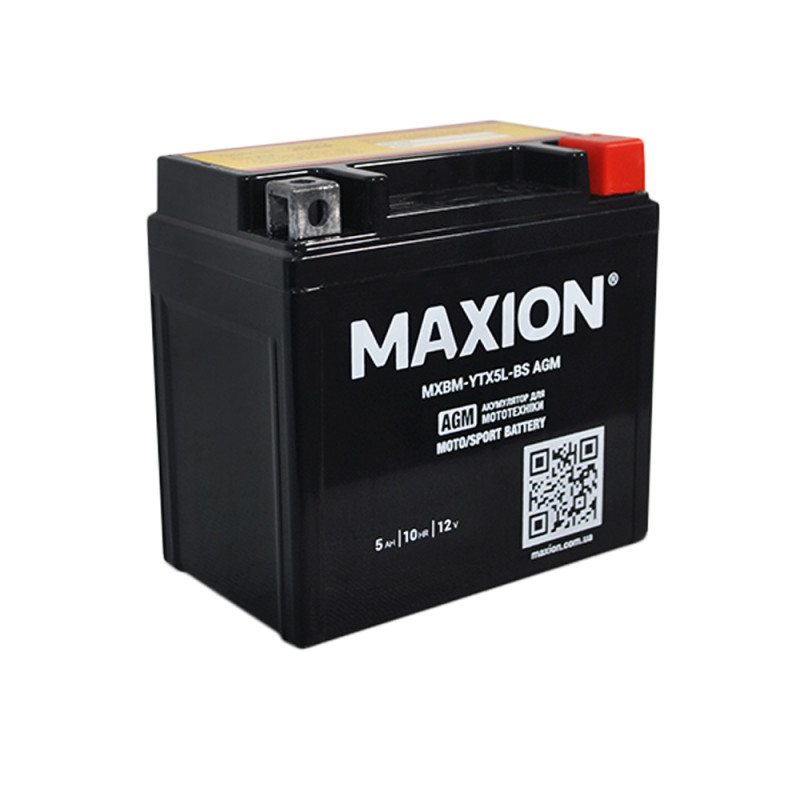 MOTO AGM YTX 5L-BS MAXION (12V, 5A) 10шт/ящ