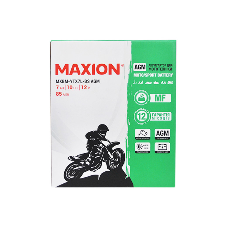 MOTO AGM YTX 7L-BS MAXION (12V, 7A)