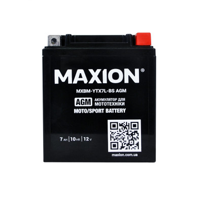 MOTO AGM YTX 7L-BS MAXION (12V, 7A)