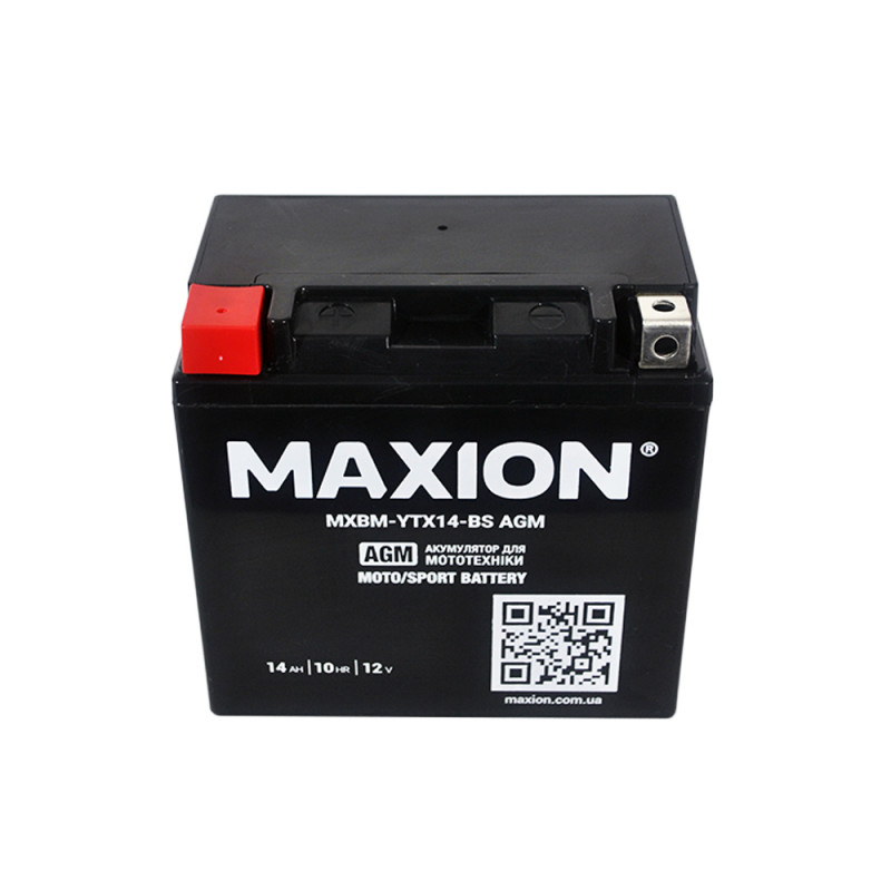 MOTO AGM YTX 14-BS MAXION (12V, 14A) 6шт/ящ