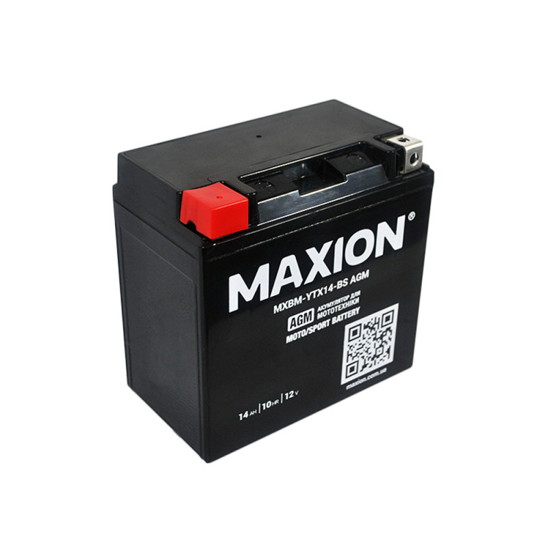 MOTO AGM YTX 14-BS MAXION (12V, 14A) 6шт/ящ