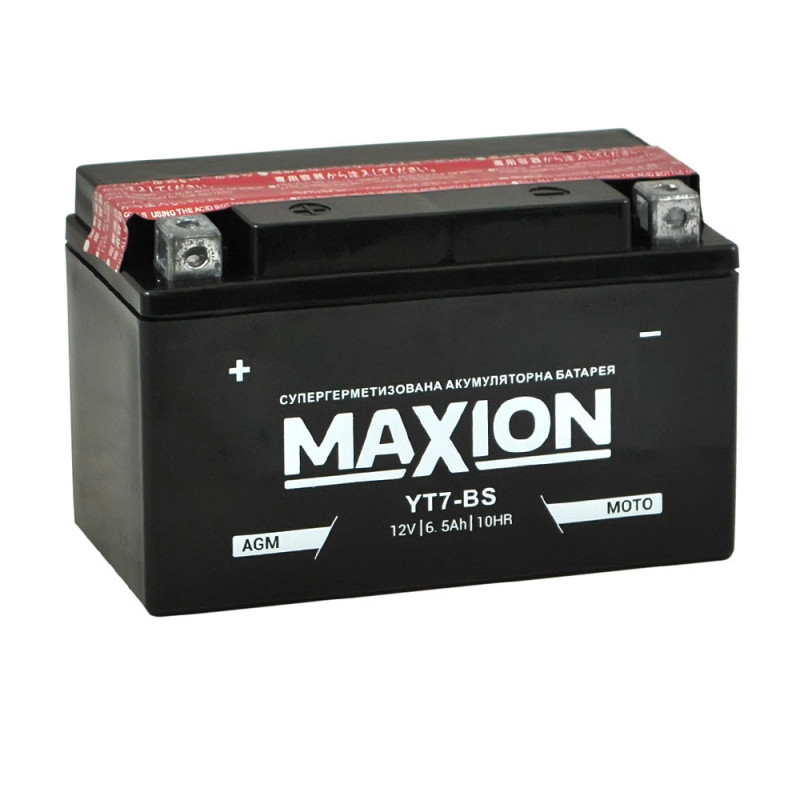 MOTO AGM YT 7-BS MAXION (12V, 6,5A) 10шт/ящ