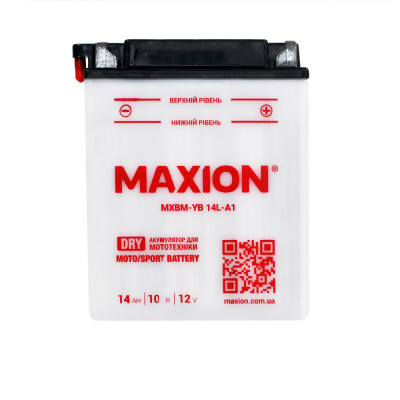 MOTO YB 14L-A1 MAXION (12V, 14A) сух.без електроліту 4шт/ящ