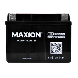 MOTO YTX 4L-BS MAXION (12V, 3A) сух.без електроліту 8шт/ящ