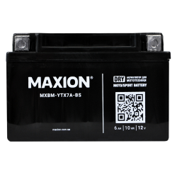 MOTO YTX 7A-BS MAXION (12V, 7A) сух.без електроліту 6 шт/ящ