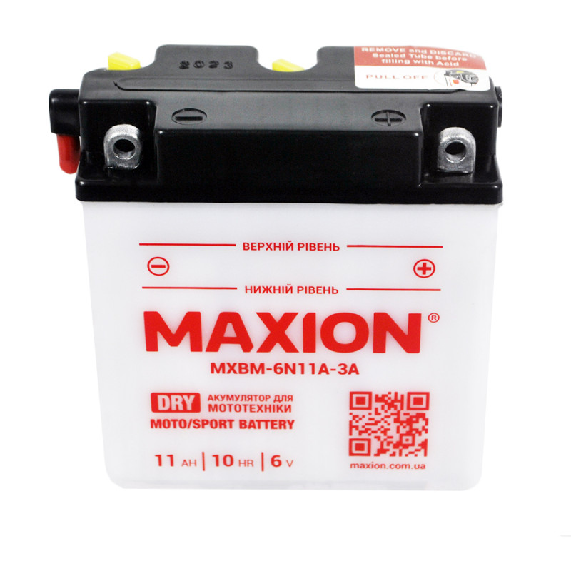 MOTO 6N 11A-3A MAXION (6V, 11A) 8шт/ящ