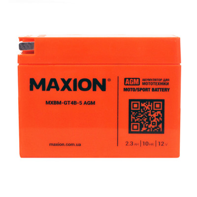 MOTO AGM GT 4B-5 MAXION (12V, 2,3A) 20шт/ящ