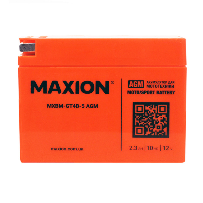 MOTO AGM GT 4B-5 MAXION (12V, 2,3A) 20шт/ящ
