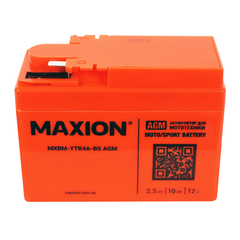 MOTO AGM YTR 4A-BS MAXION (12V, 2.3A) 20шт/ящ