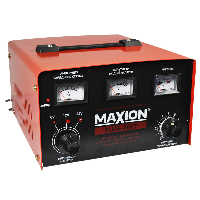 Зарядний пристрій MAXION PLUS-20СT (6, 12,24V) 4 шт/ящ