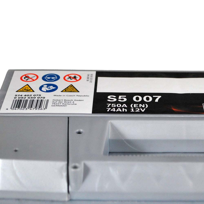 BOSCH (S50 070) (LB3) 74Ah 750A R+ (h=175)