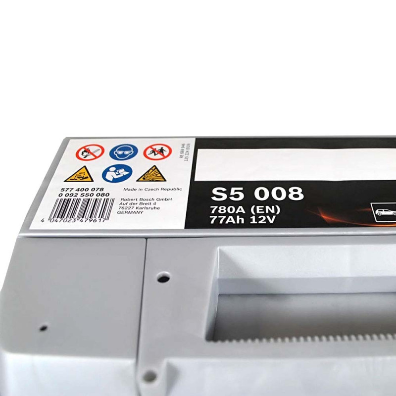 BOSCH (S50 080) (L3) 77Ah 780A R+