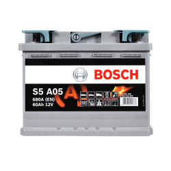 Автомобільний акумулятор BOSCH AGM (S5A 050) (L2) 60Ah 680A R+