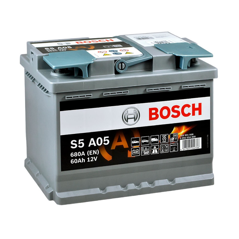 BOSCH AGM (S5A 050) (L2) 60Ah 680A R+