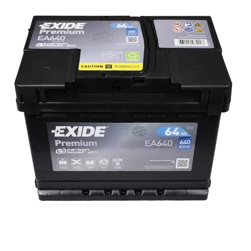 EXIDE Premium (EA640) 64Аh 640Ah R+