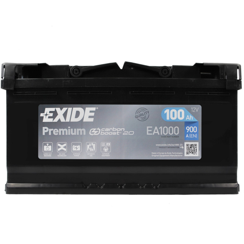 EXIDE Premium (EA1000) 100Аh 900Ah R+