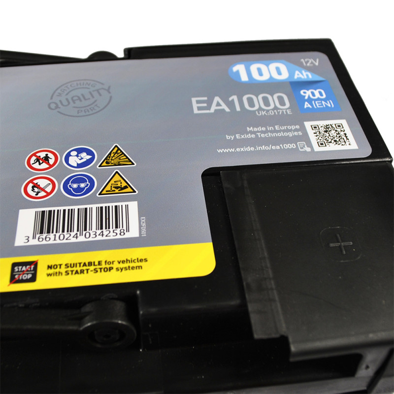 EXIDE Premium (EA1000) 100Аh 900Ah R+