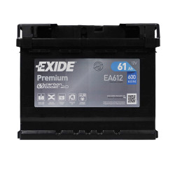 EXIDE Premium (EA612) 61Аh 600Ah R+ h=175