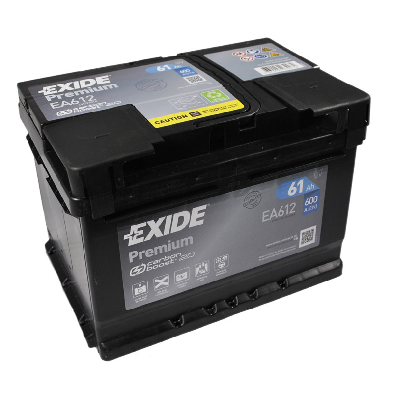 EXIDE Premium (EA612) 61Аh 600Ah R+ h=175
