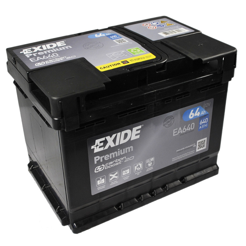 EXIDE Premium (EA640) 64Аh 640Ah R+