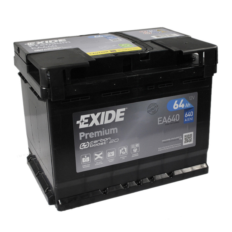 EXIDE Premium (EA640) 64Аh 640Ah R+