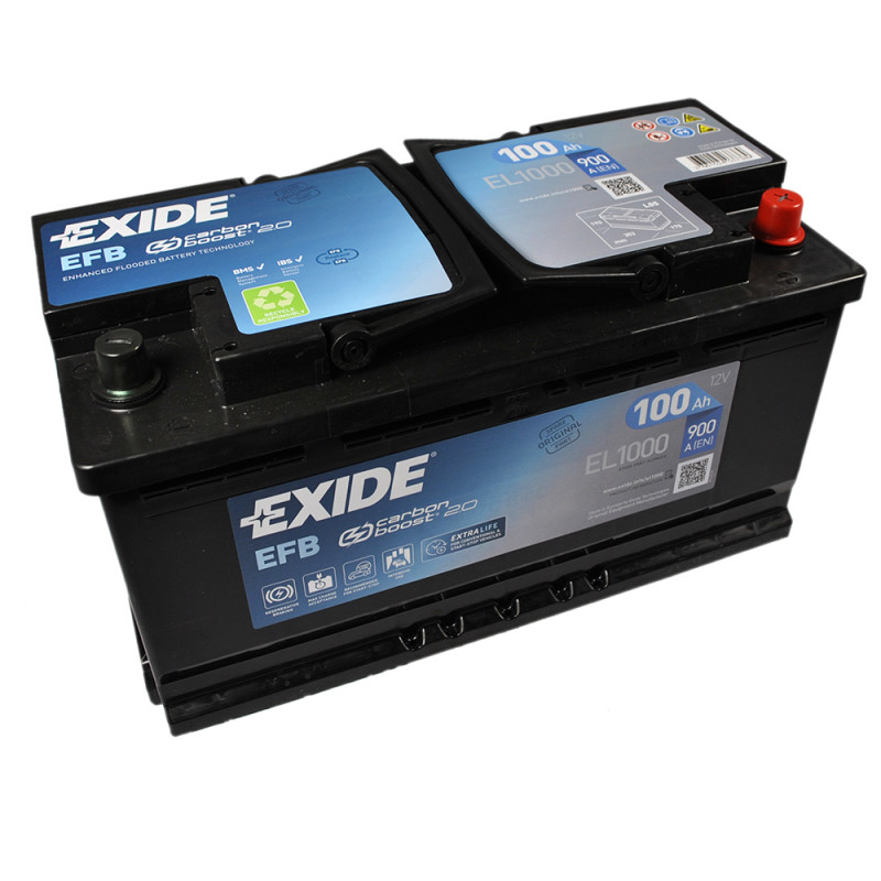 EXIDE (EL1000) Start-Stop EFB 100Аh 900A R+