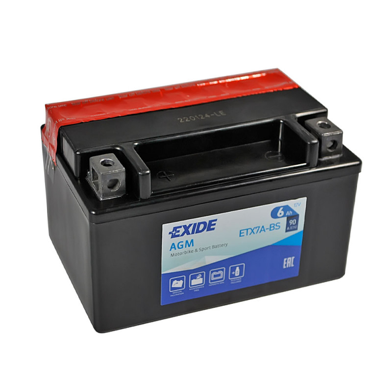 MOTO ETX 7A-BS EXIDE (12V, 6A)