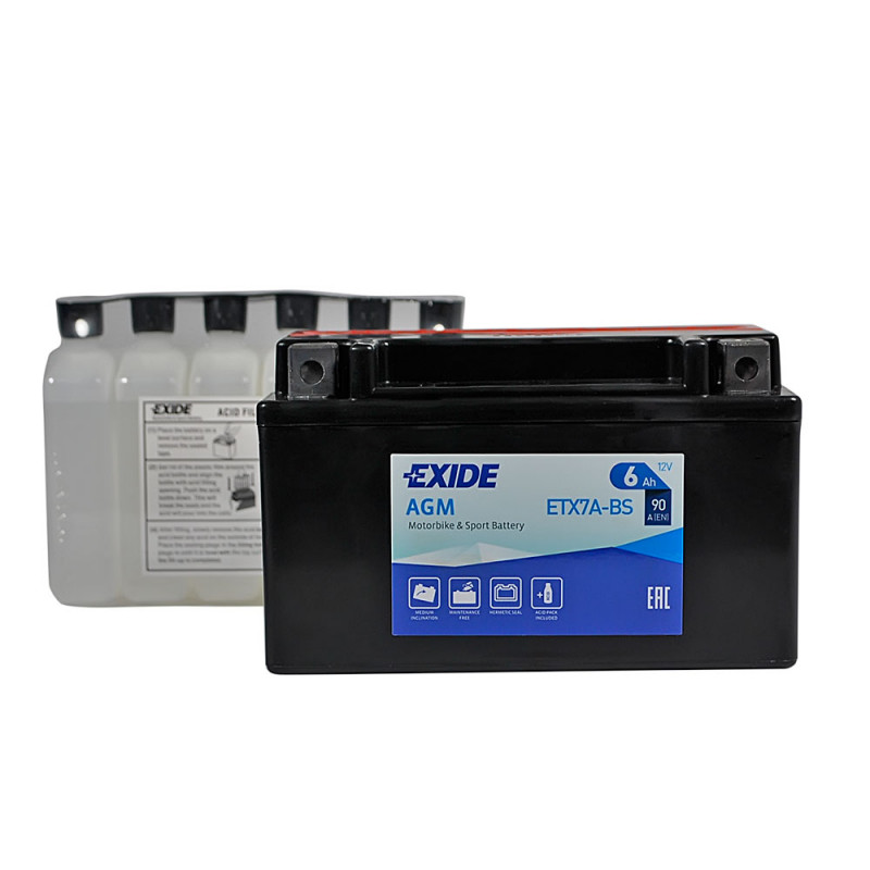 MOTO ETX 7A-BS EXIDE (12V, 6A)