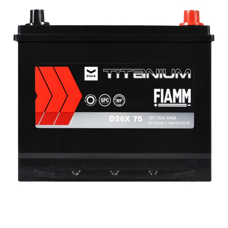 FIAMM Titanium Black Asia 75Аh 640А R+ (D26)