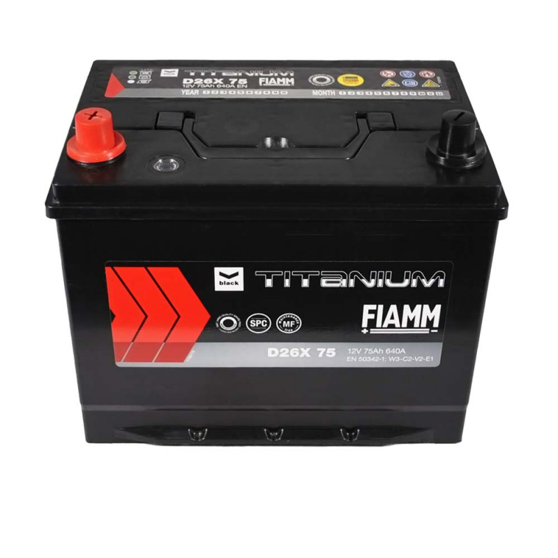 FIAMM Titanium Black Asia (D26) 75Аh 640А L+