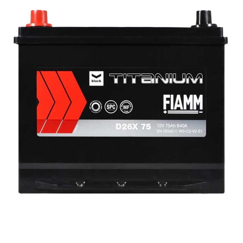 FIAMM Titanium Black Asia (D26) 75Аh 640А L+