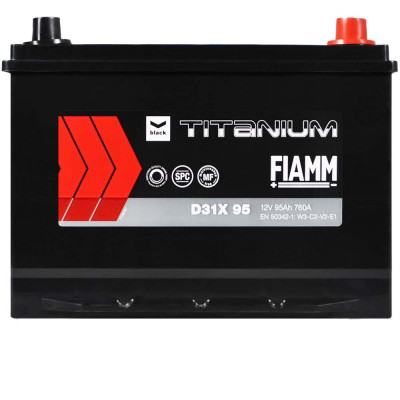 FIAMM Titanium Black Asia 95Аh 760А R+ (D31)