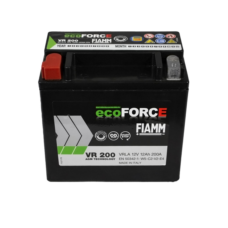 FIAMM Ecoforce AGM (VR200) 12Аh 200А L+