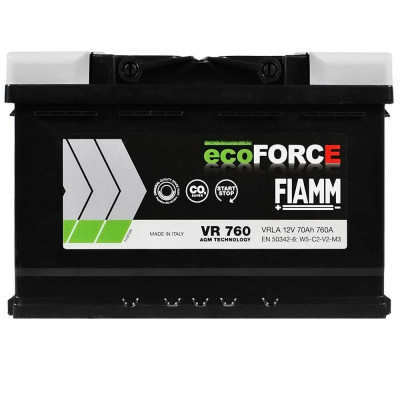 FIAMM Ecoforce AGM 70Аh 760А R+ (VR760) (L3)
