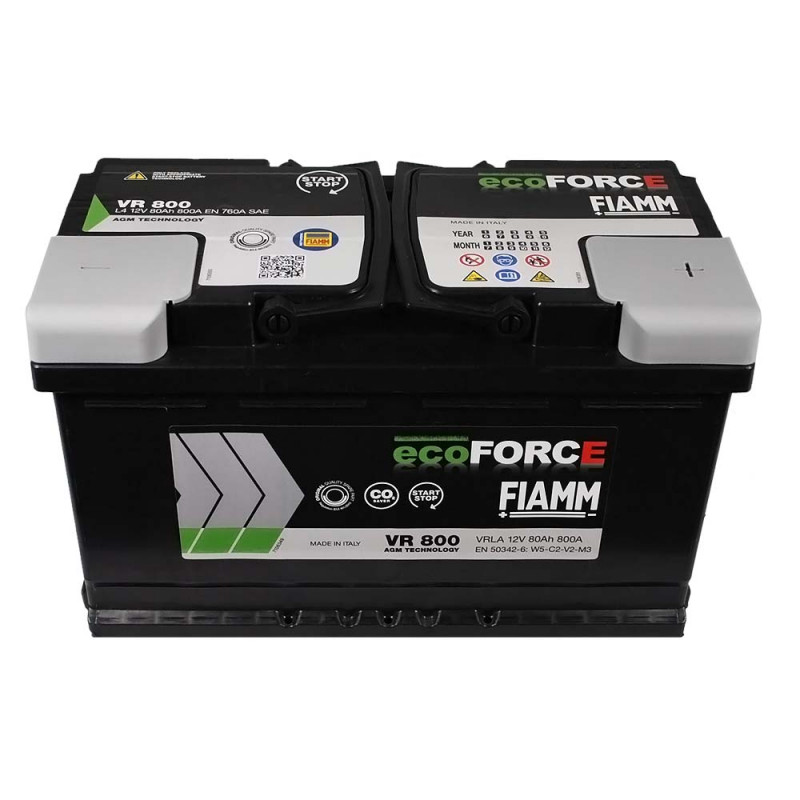 FIAMM Ecoforce AGM (VR800) (L4) 80Аh 800А R+