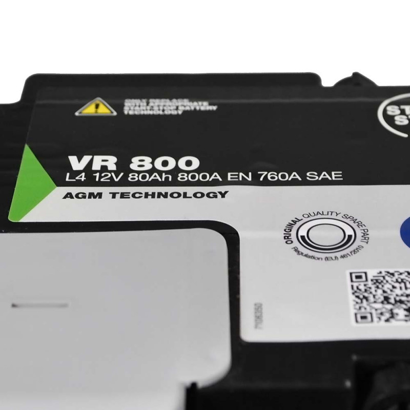 FIAMM Ecoforce AGM (VR800) (L4) 80Аh 800А R+