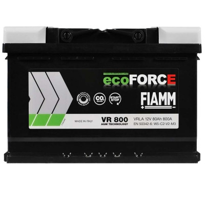 FIAMM Ecoforce AGM (VR800) (L4) 80Аh 800А R+