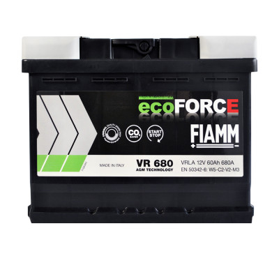 FIAMM Ecoforce AGM (VR680) (L2) 60Аh 680А R+