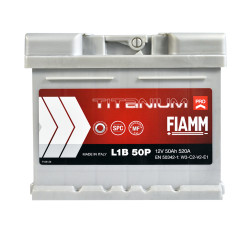 FIAMM Titanium Pro (LB1) 50Аh 520А R+ (h=175)