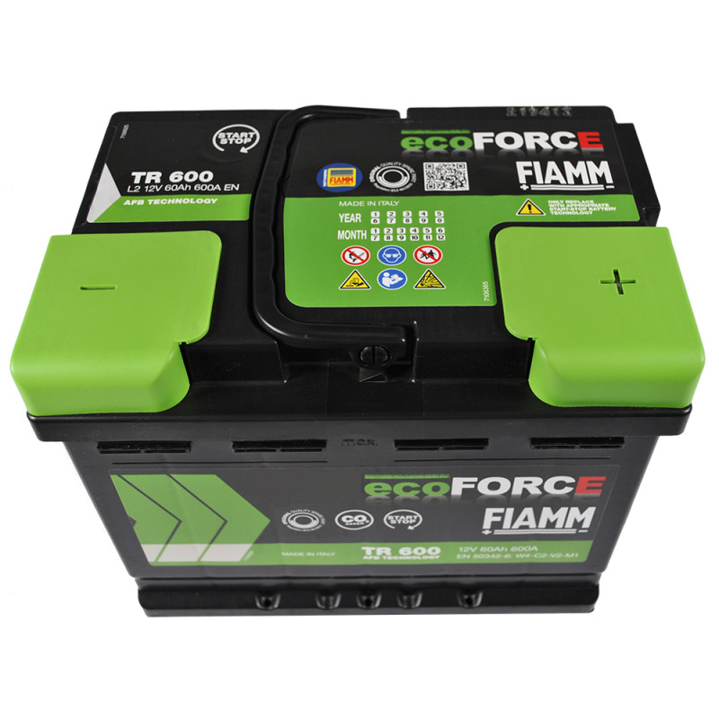 FIAMM Ecoforce AFB (TR600) (L2) 60Аh 600А R+