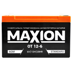 АКБ OT MAXION 6-12 (6V,12Ah) 10шт/ящ