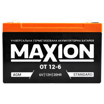 АКБ OT MAXION 6-12 (6V,12Ah) 10шт/ящ
