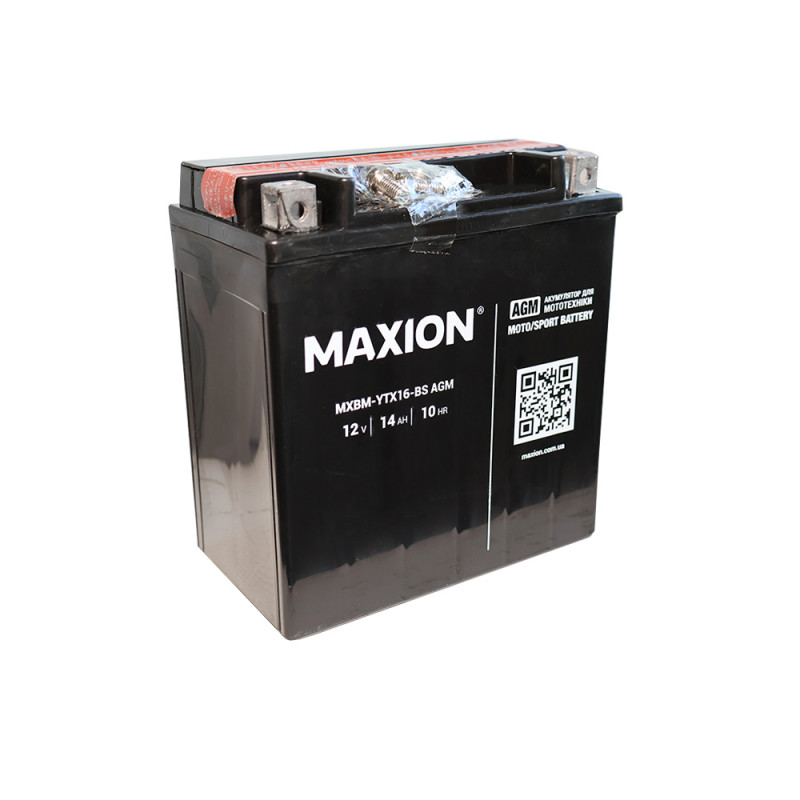 MOTO AGM YTX 16-BS MAXION (12V, 16A) 4шт/ящ